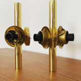 Set of 2 brass Sputnik sconces by Kaiser Leuchten