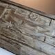 Old ethnic mirror in light wood, 62 cm
