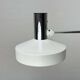Mid-Century Modern German Minimalist White and Chrome Table Lamp from Kaiser Leuchten, 1960s