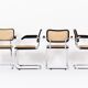 Set of 6 armchairs Marcel Breuer b64 vintage made in italy