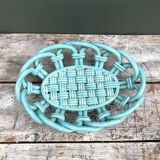 Old twisted ceramic fruit cup