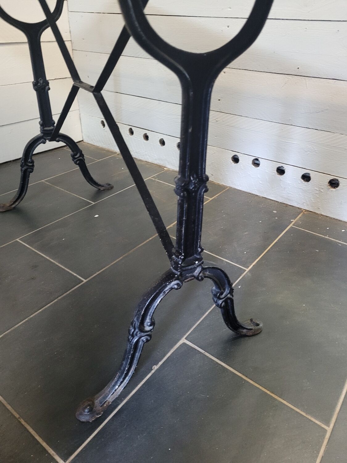 Bistro table with marble top