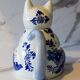 Delfts ceramic cat teapot