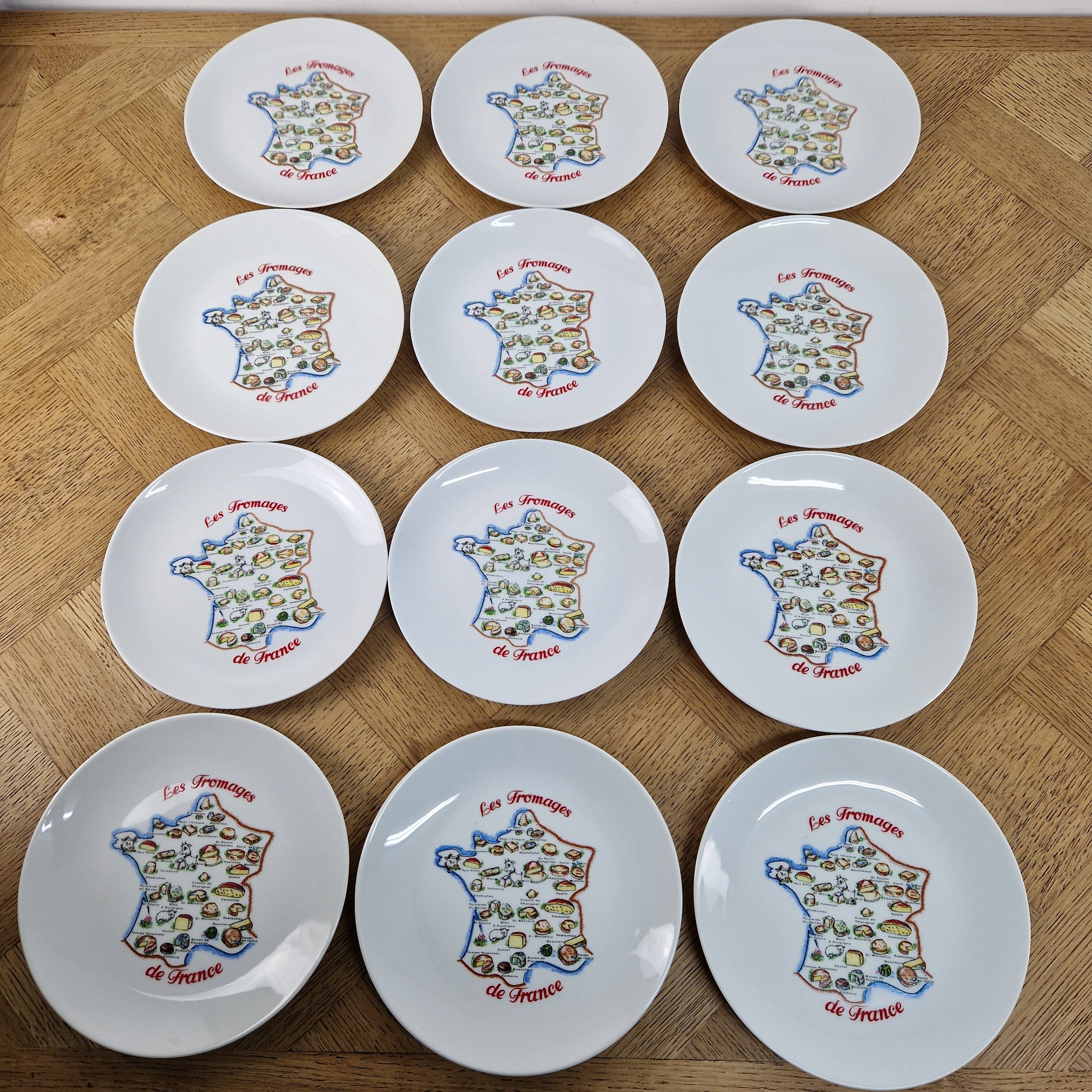 Cheese service Euro Porcelain - vintage plates and platter