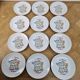 Cheese service Euro Porcelain - vintage plates and platter