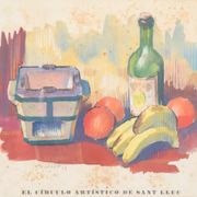 Lithographie de nature morte 'el círculo artístico de sant lluc'
