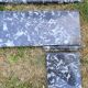 Grey marble fireplace