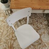 Small table, desk and its patinated chair