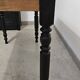 Antique farmhouse table in solid oak with turned legs