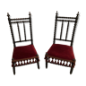 Paire de chaises enfants Napoléon lll