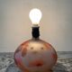 Vintage frosted glass lamp base