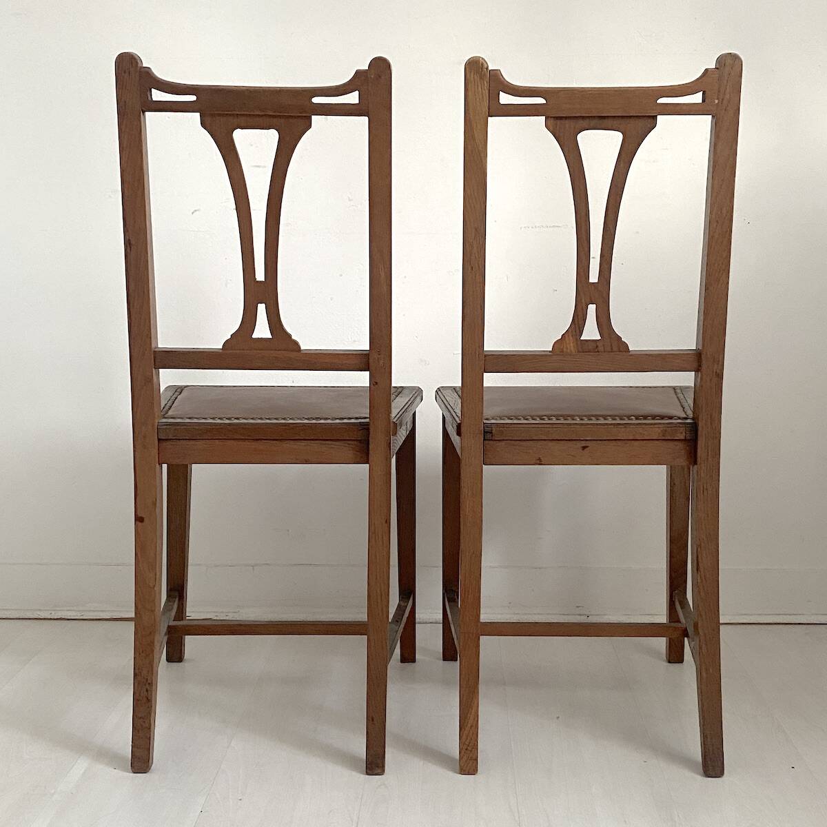 Art Nouveau pair of chairs 1900