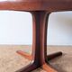 Round teak table with star base, 1960s, extendable.