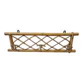 Wall rattan coat rack from 1960