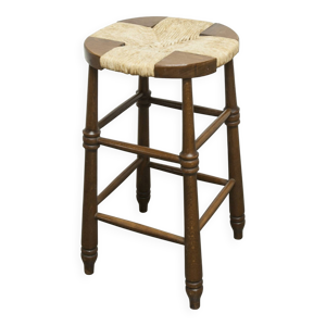Tabouret brutaliste bois - 59cm