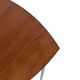 Vintage set of 3 wooden and metal side tables from the 1980s