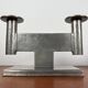 Minimalist chandelier model 551 in German tin by Karl Raichle for Meersburg, 1930s, set of 2.