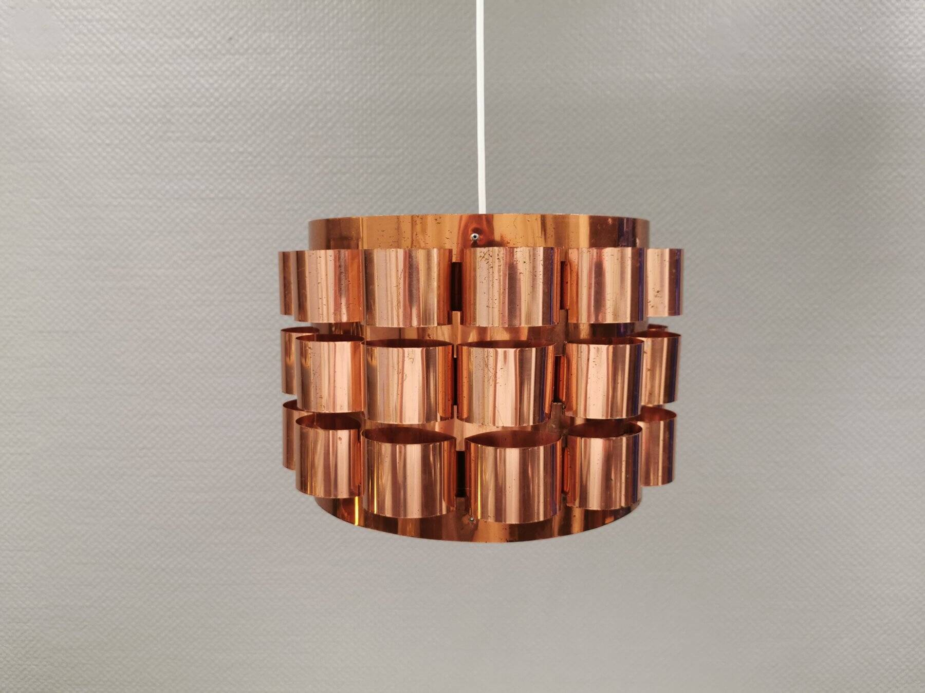 Hanging lamp 1980s Denmark, by Werner Schou for his own company Coronell