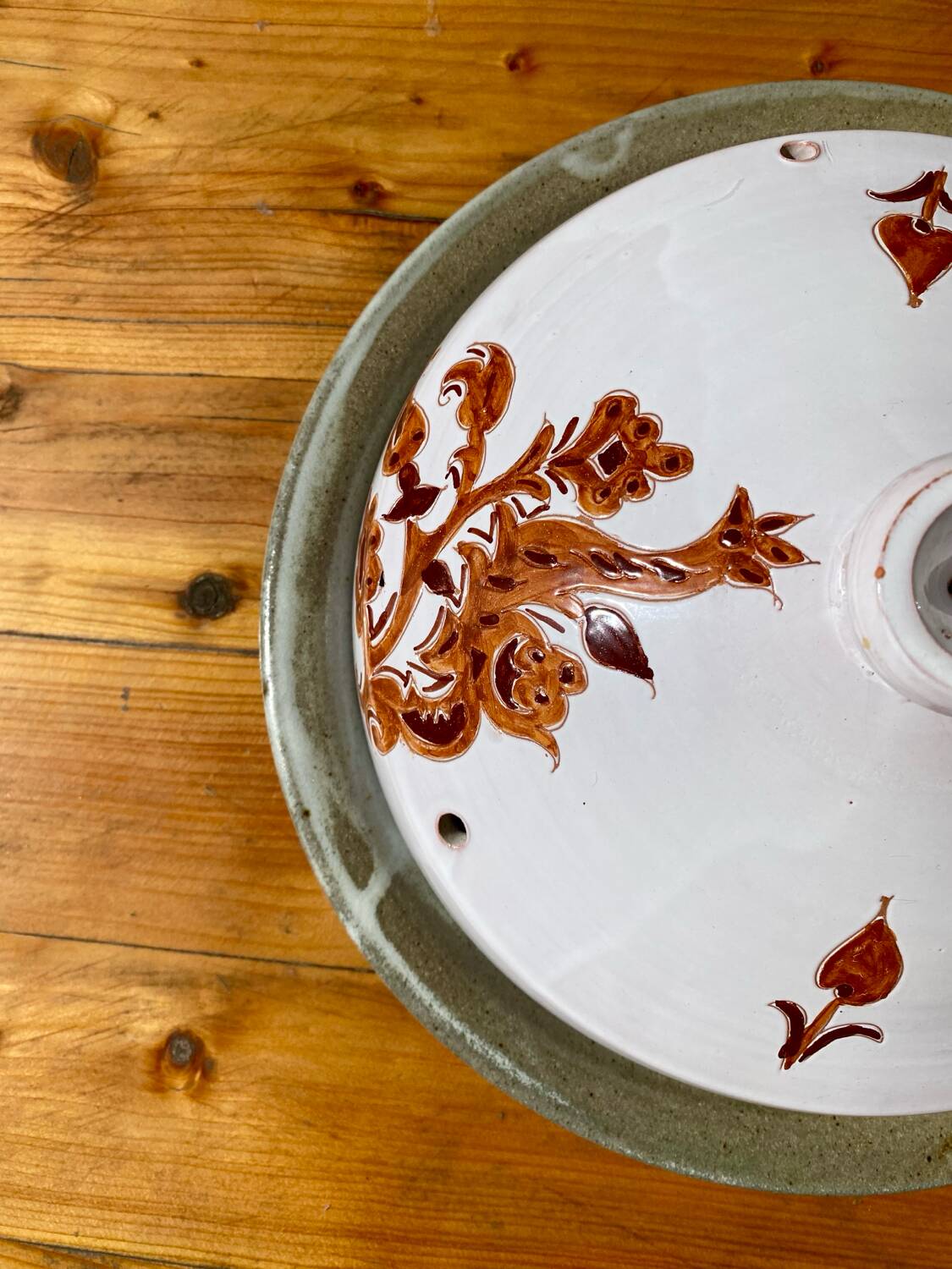 Handmade ceramic cheese bell