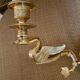 Pair of bronze sconces dore, Empire style
