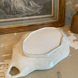 Aged white porcelain dish