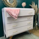 Powder pink vintage dresser