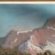 Peinture Pierre Commarmond mountain landscape Alps Cordon Pointe Percée Sallanches Savoie