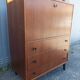 Old secretary cabinet scandinavian dresser vintage compass feet