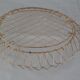 Lot 2 brass baskets and scoubidou 60s