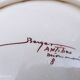 Dessert service 6 pieces 5 people ceramic signed Berger Antibes