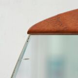 Oval beveled teak mirror - 1960 - 15.02.24.05