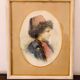 Orientalist painting portrait of a child signed Gatineau