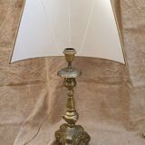 Pair of brass lamps xixème