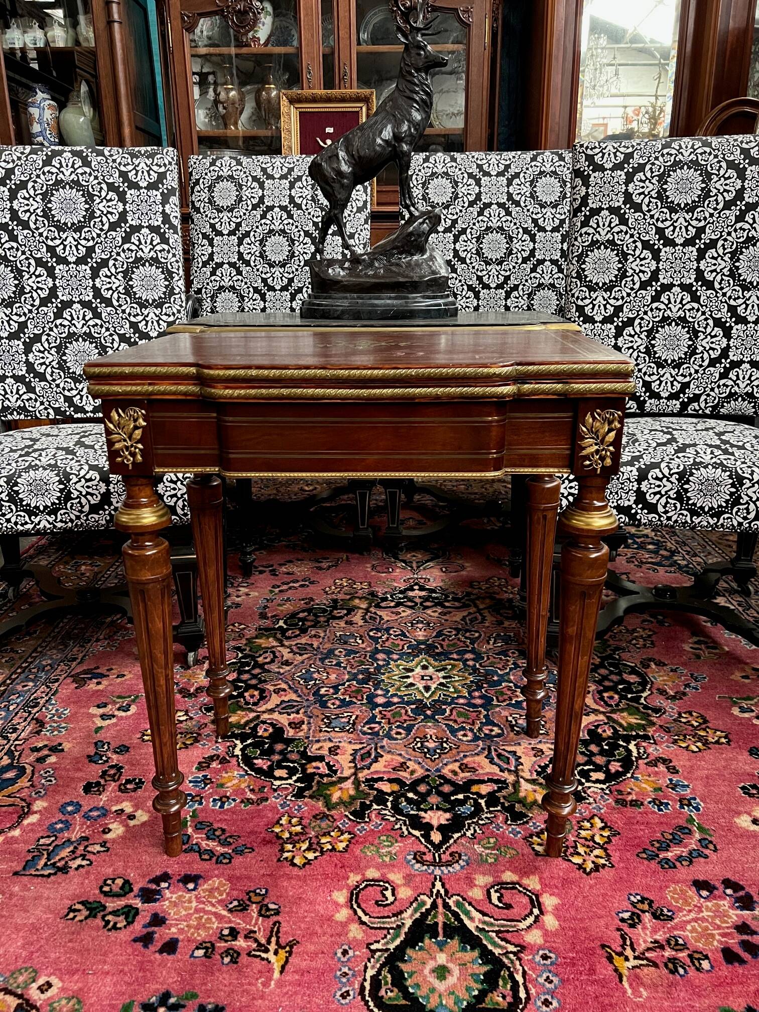 Console - Napoleon III style gaming table.