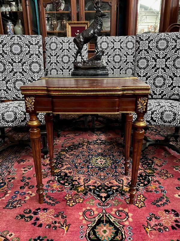 Console - table de jeu de style Napoléon III.