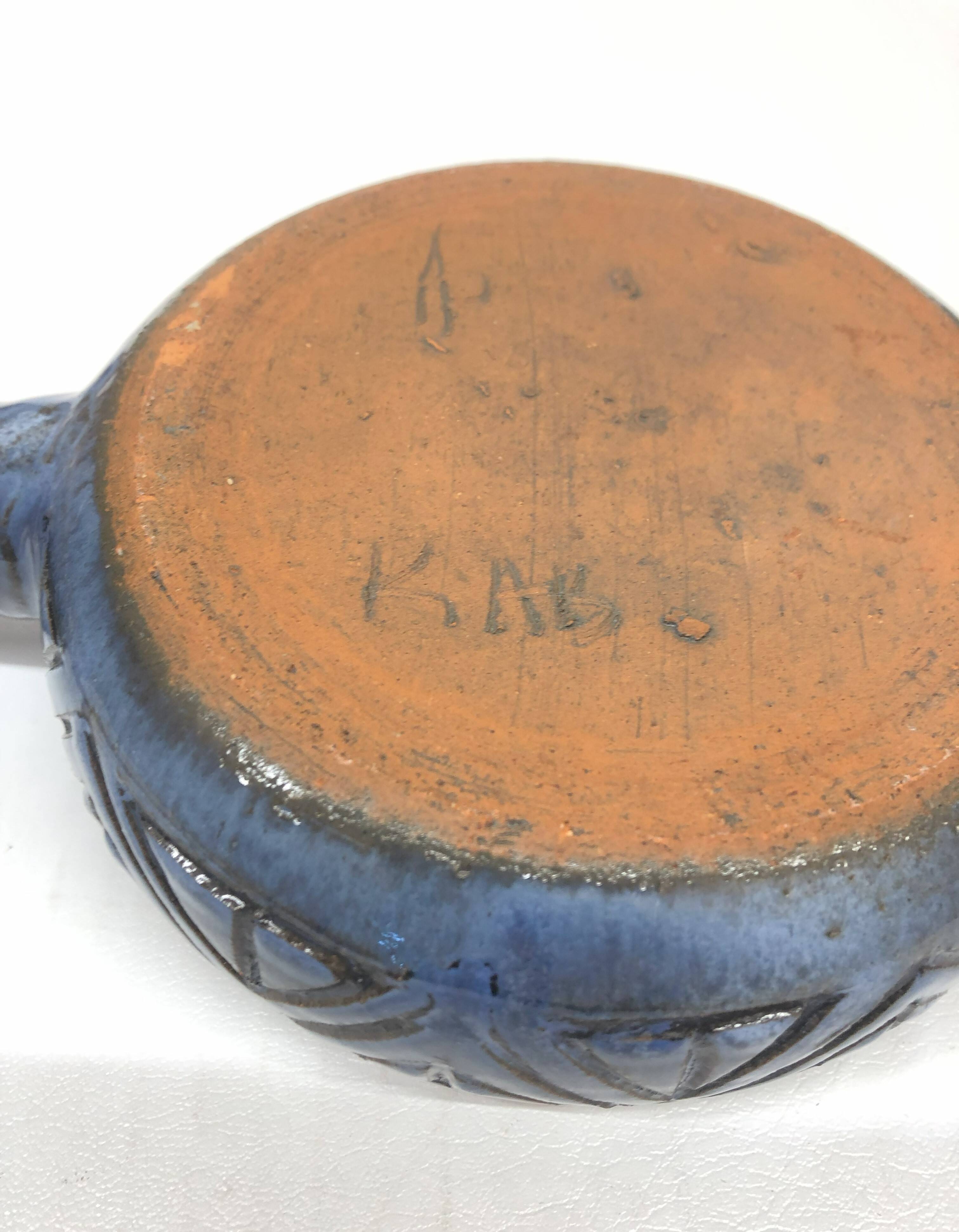 Scandinavian ceramic fondue pot