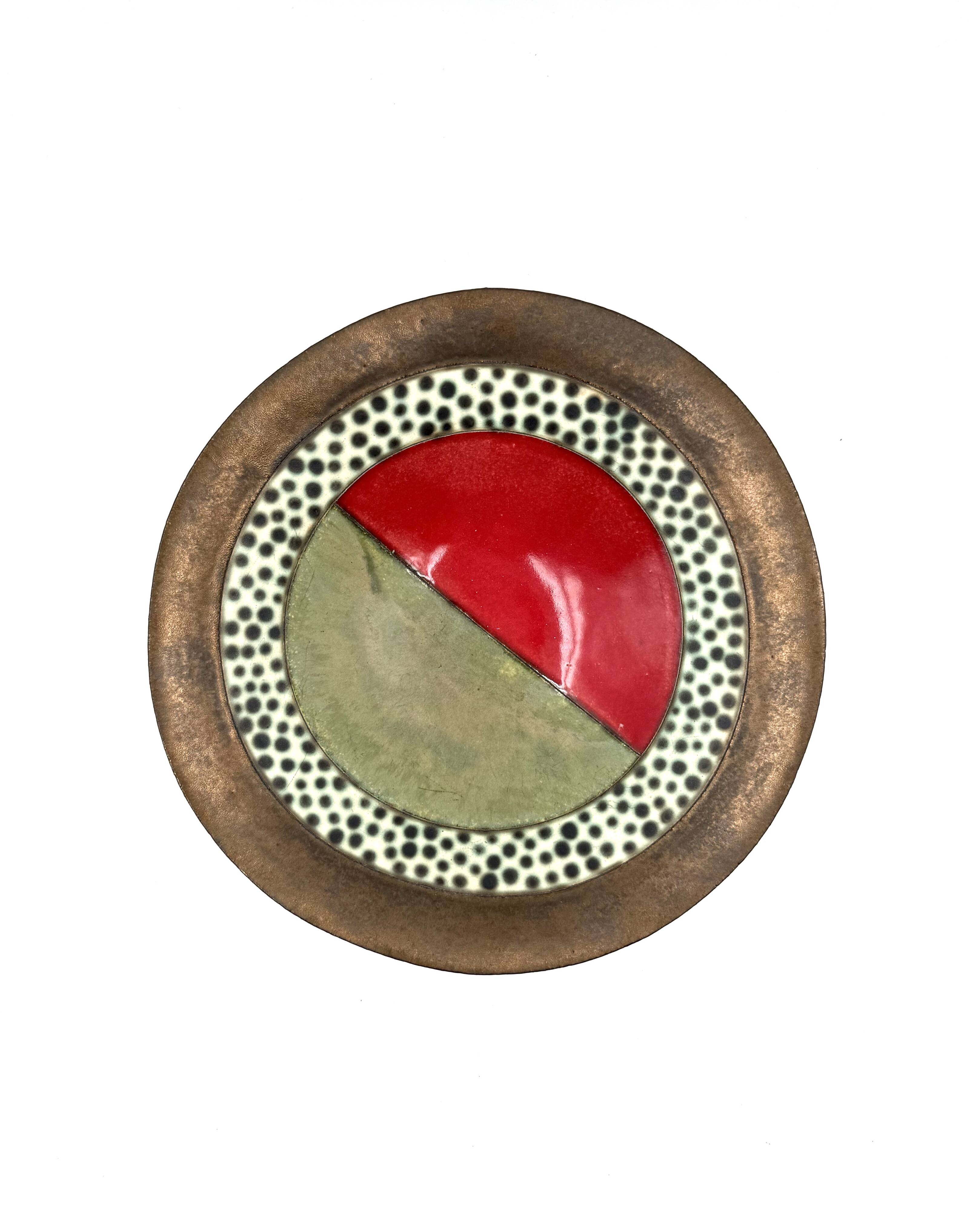 Mid-century modern ceramic bowl, France 1970s