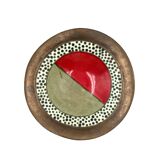 Mid-century modern ceramic bowl, France 1970s