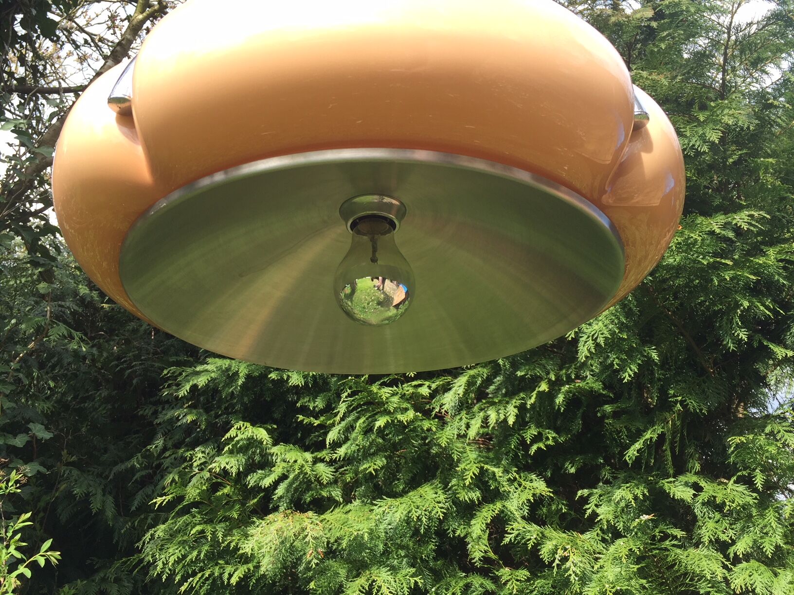 Hanging lamp by Gae Aulenti for Guzzini Quadrifoglio 1970