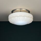 Vintage Pink Glass Ceiling Lamp, 1950s