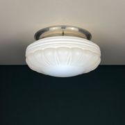 Vintage Pink Glass Ceiling Lamp, 1950s