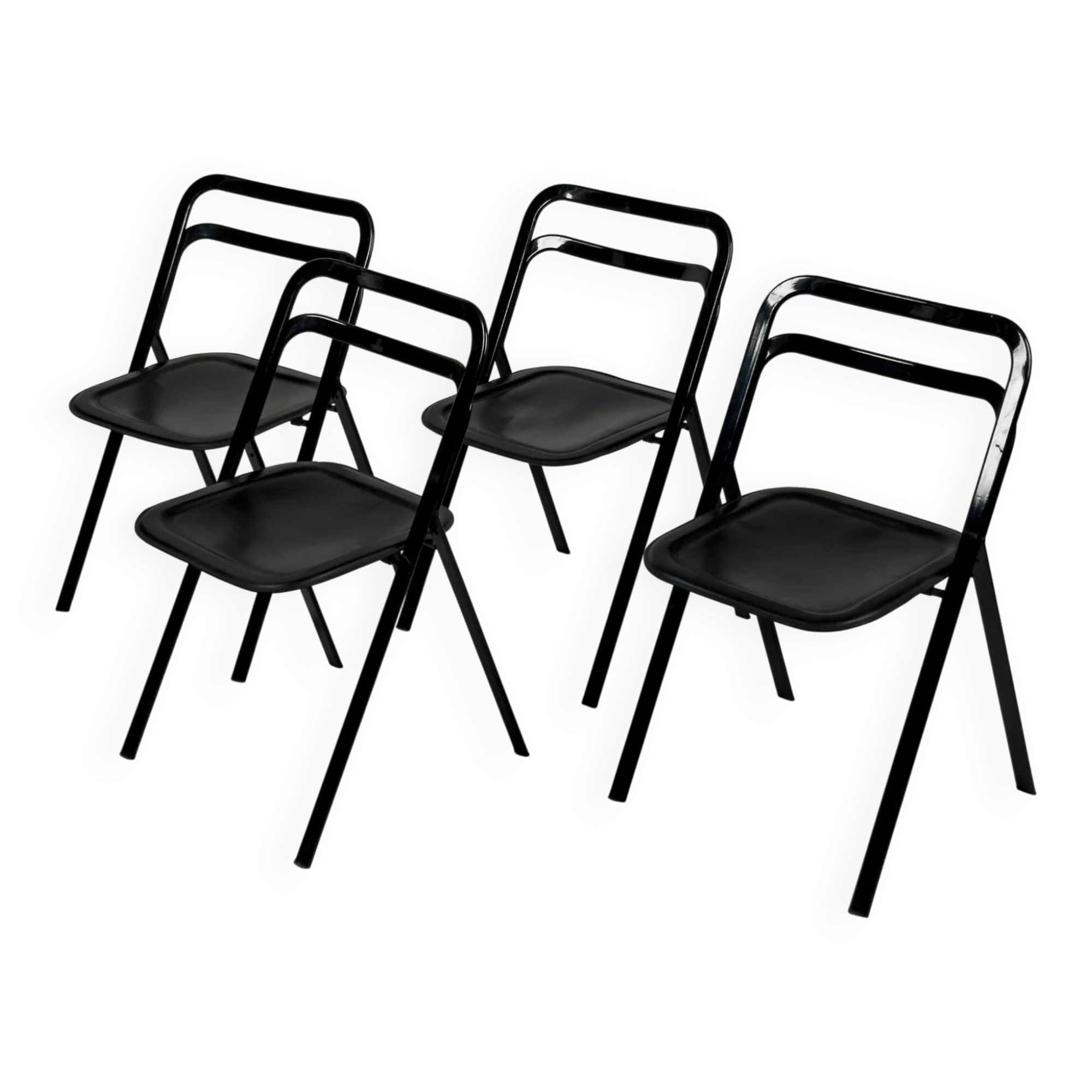Lot de 4 chaises pliantes « Clio » de Giorgio Cattelan