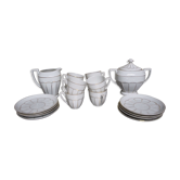 Service à café en porcelaine fine Art Déco Victoria China