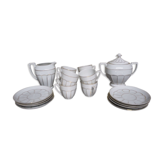 Fine Art Deco porcelain coffee set Victoria China