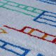 Handmade natural wool rug 250cm x 150cm
