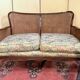 English mahogany bench from the early 20th century