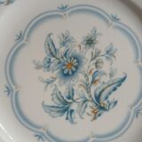12 antique dessert plates in Chauvigny porcelain
