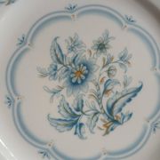12 antique dessert plates in Chauvigny porcelain