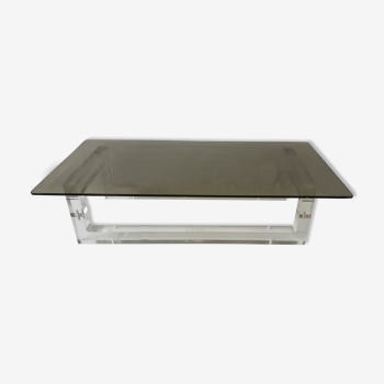 Plexiglas coffee table design by Michel Dumas 70s