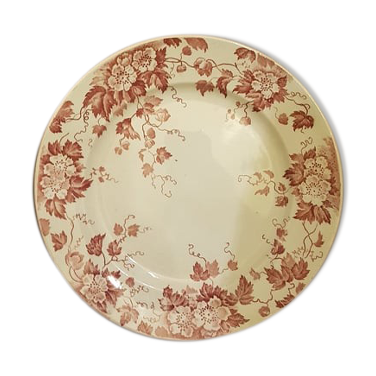 Plate in Iron Earth Saint Amand & Hamage